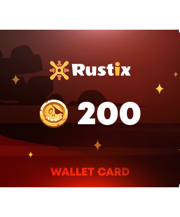 Rustix.io 2 USD Wallet Card Code Key GLOBAL